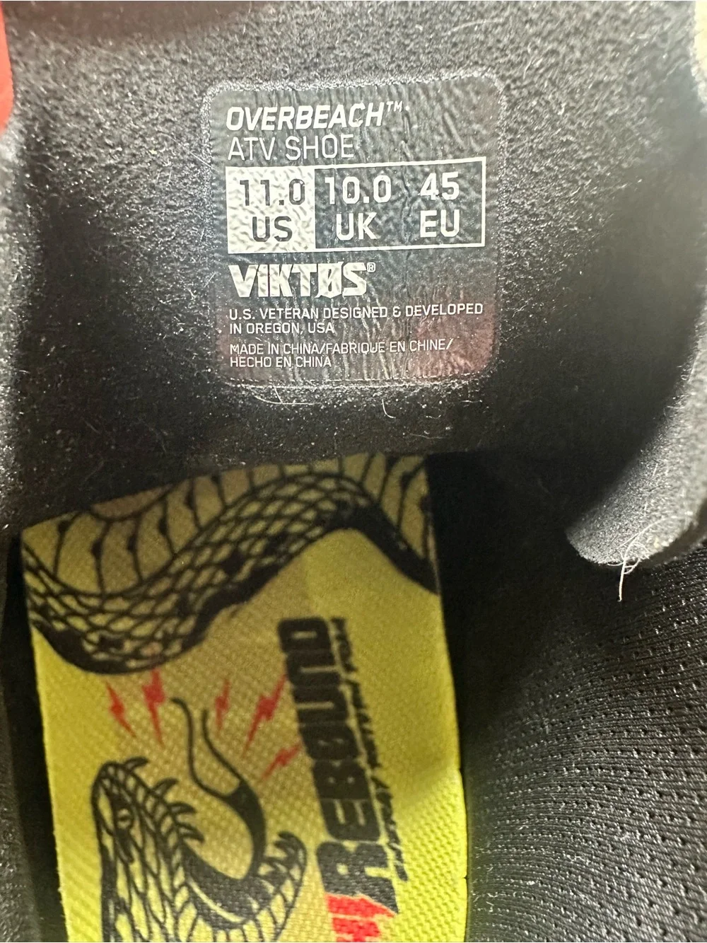 Viktos Overbeach ATV COLOR NIGHTFJALL CAMO shoe Men’s Size 11